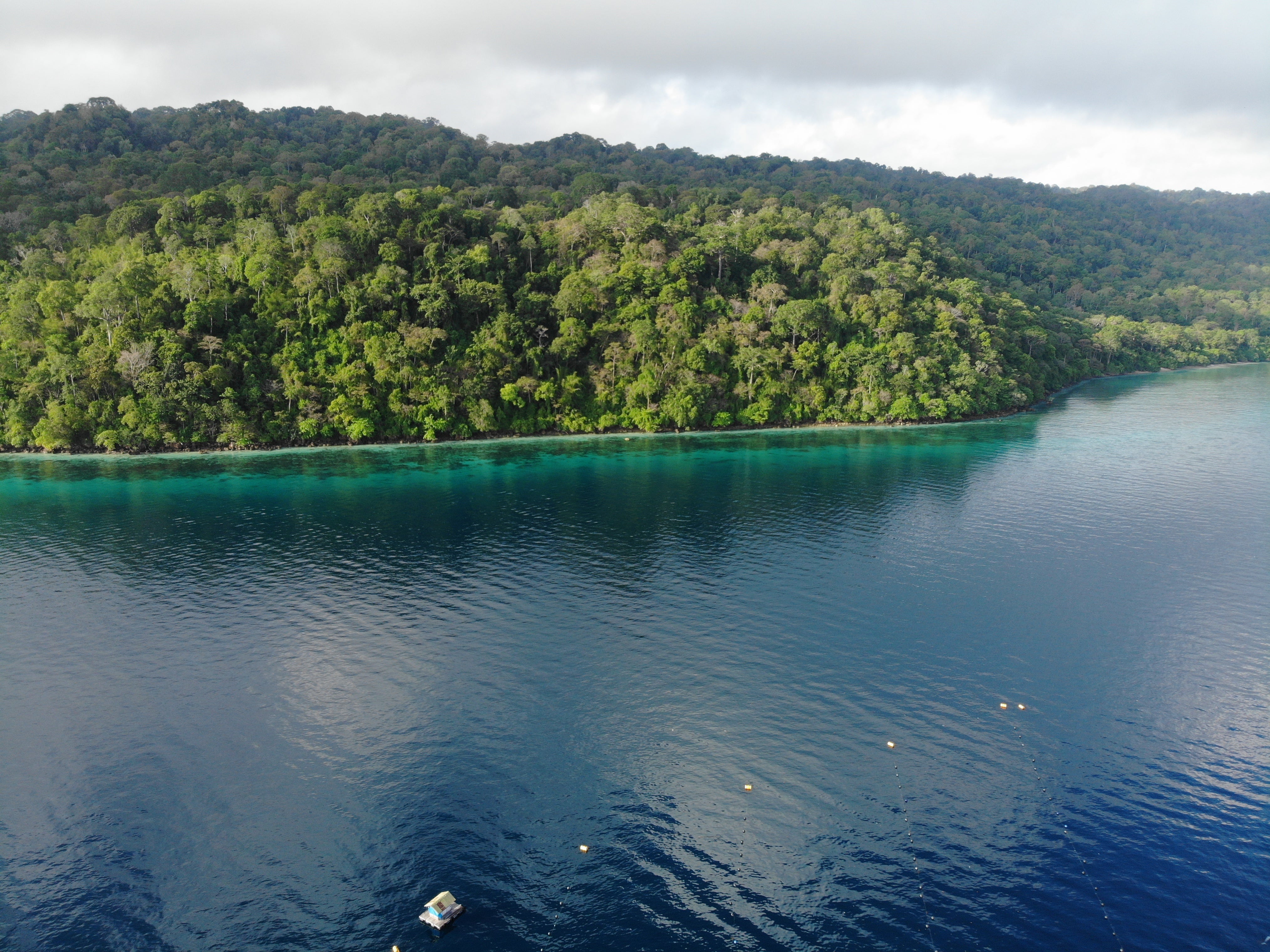 AUTORE South Sea pearl farm aerial view