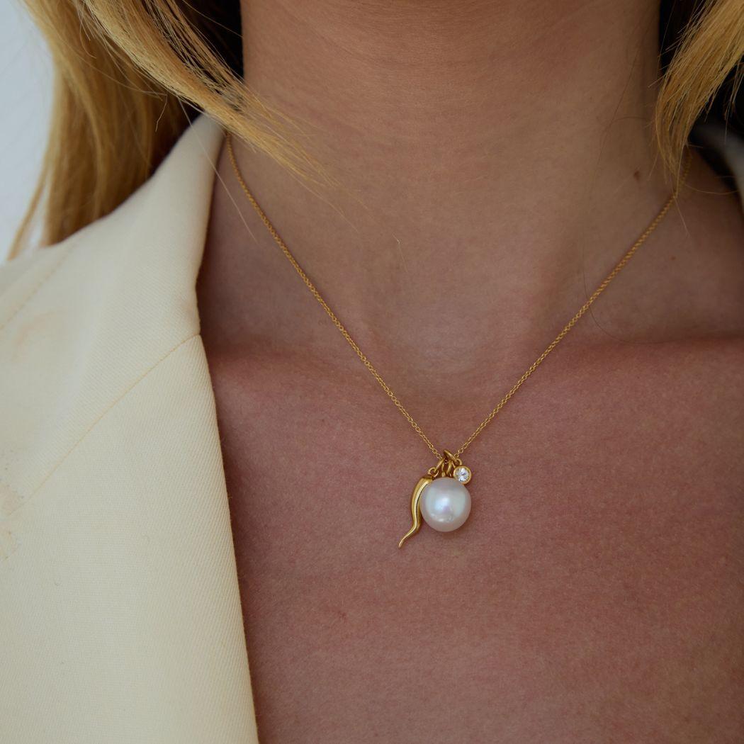 Rosie Necklace – South Sea pearl pendant necklace, Autore Moda