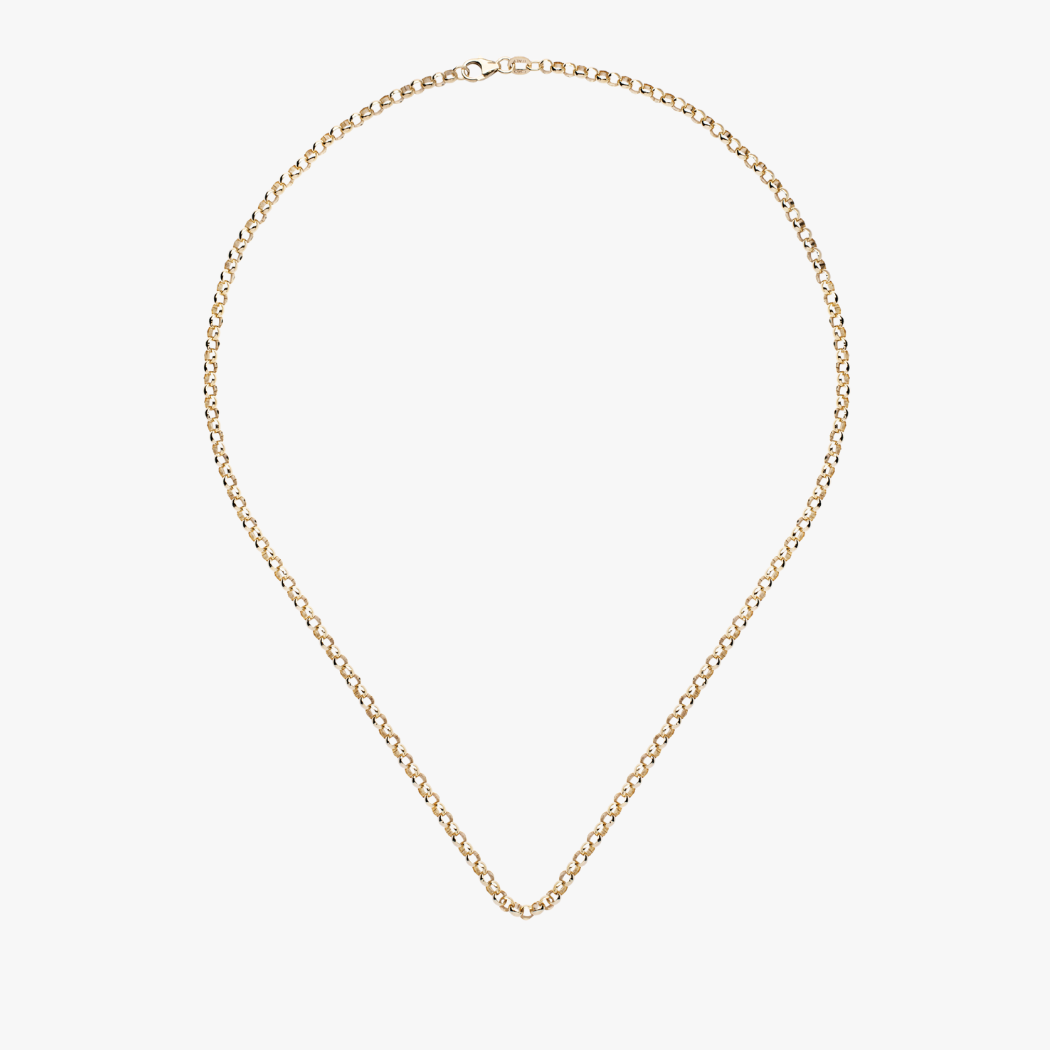 9k solid gold 3.34mm Italian chain made for mixing and matching charms.