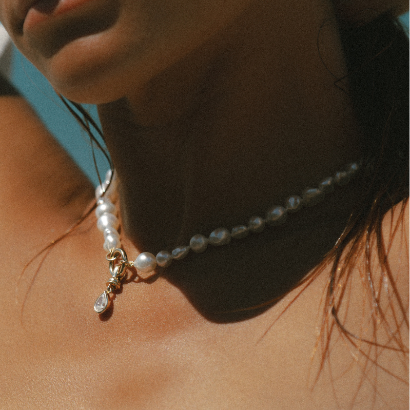 South Sea Keshi Mix Pearl Strand