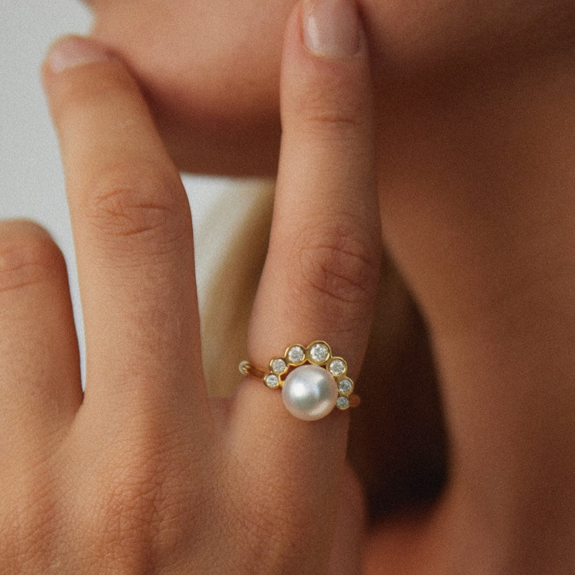 Brea Ring – South Sea pearl ring, Autore Moda