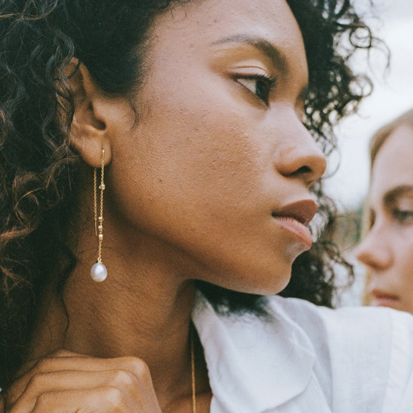 Portia Earrings – South Sea pearl earrings, Autore Moda