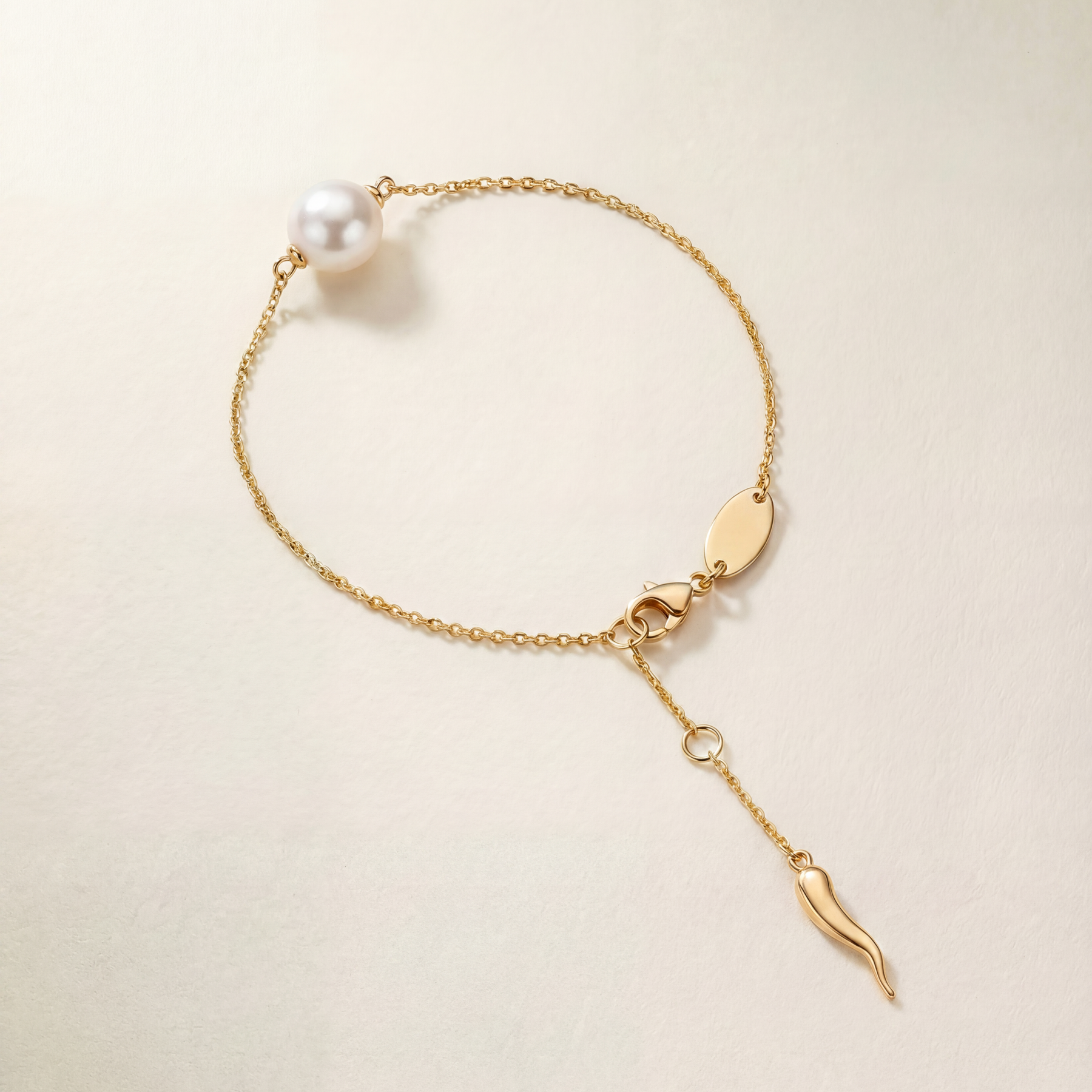Rosie Bracelet in gold – South Sea pearl bracelet, Autore Moda