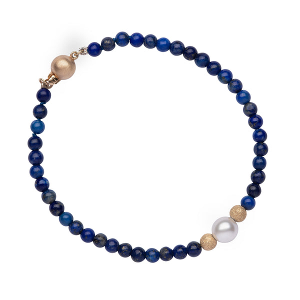 Single Pearl Coloured Bead Bracelet
