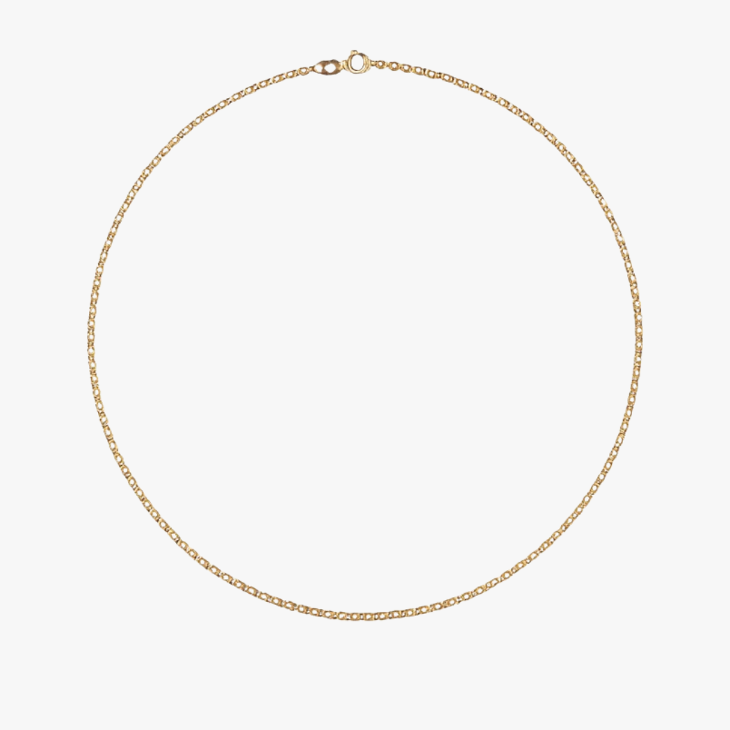 9k solid gold 2.34mm Italian chain made for mixing and matching charms.