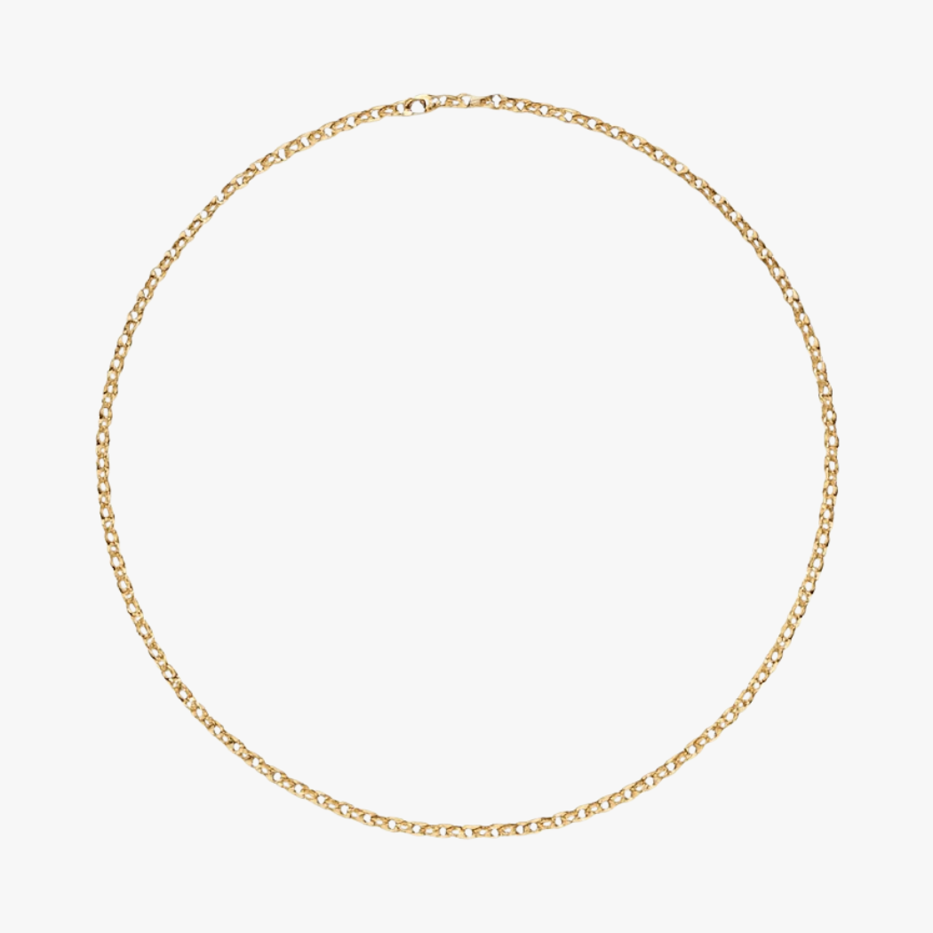 9k solid gold 3.34mm Italian chain made for mixing and matching charms.