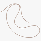 Beige cord on a white background