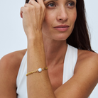 South Sea Pearl on a figaro chain bracelet