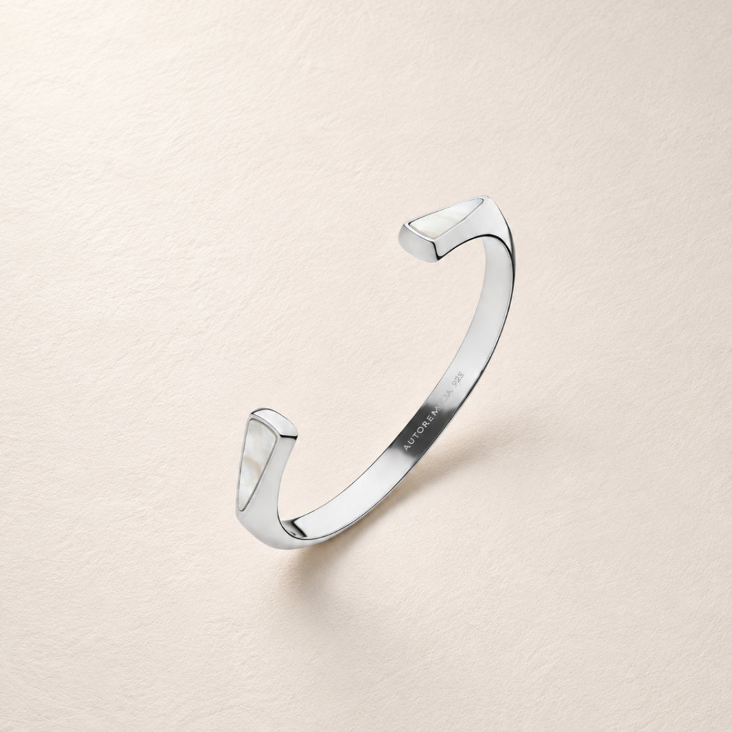 Hunter Cuff – men's mother of pearl cuff bracelet, Autore Moda