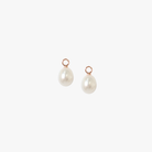 10mm, B, Oval, 9k rose gold, South Sea Pearl Earring Charms
