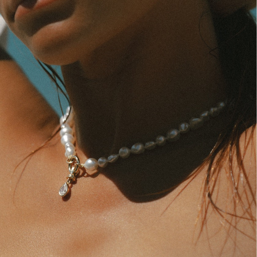 South Sea Keshi Mix Pearl Strand – Keshi South Sea pearl strand necklace, Autore Moda