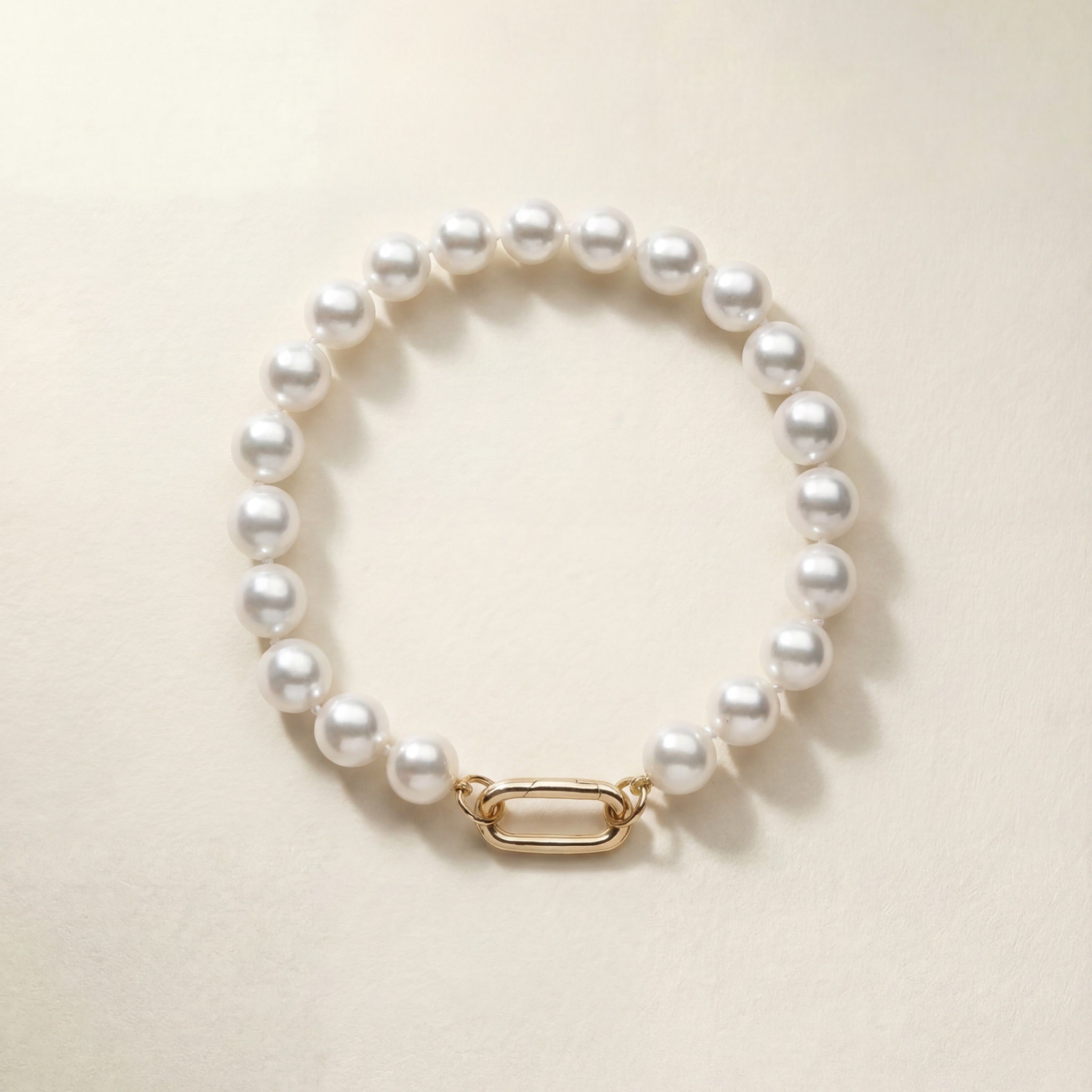 South Sea Round Pearl Bracelet – 9k gold South Sea pearl bracelet, Autore Moda