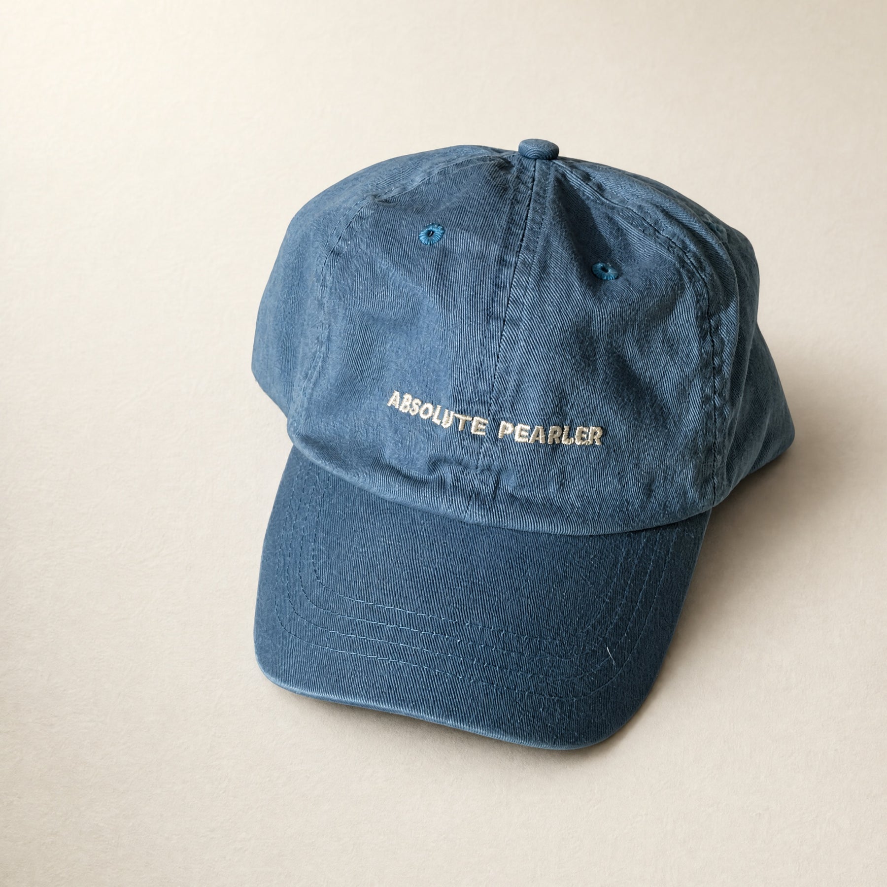 Absolute Pearler Dad Cap – embroidered cotton cap, Autore Moda