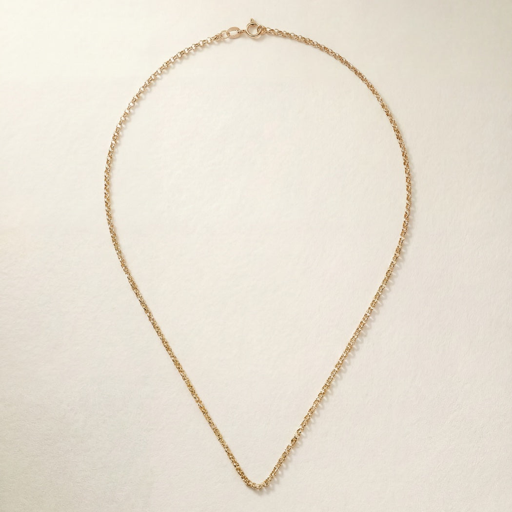 Belcher Chain Necklace – 9k solid gold belcher chain, Autore Moda