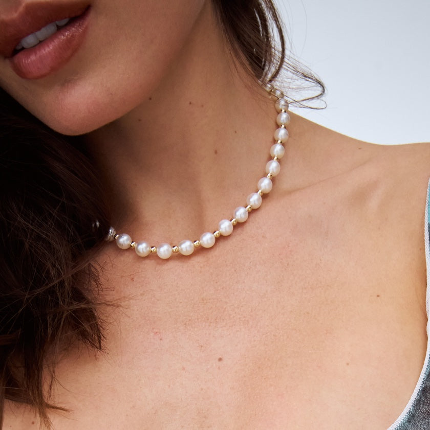 Charlotte Necklace – South Sea pearl strand necklace, Autore Moda