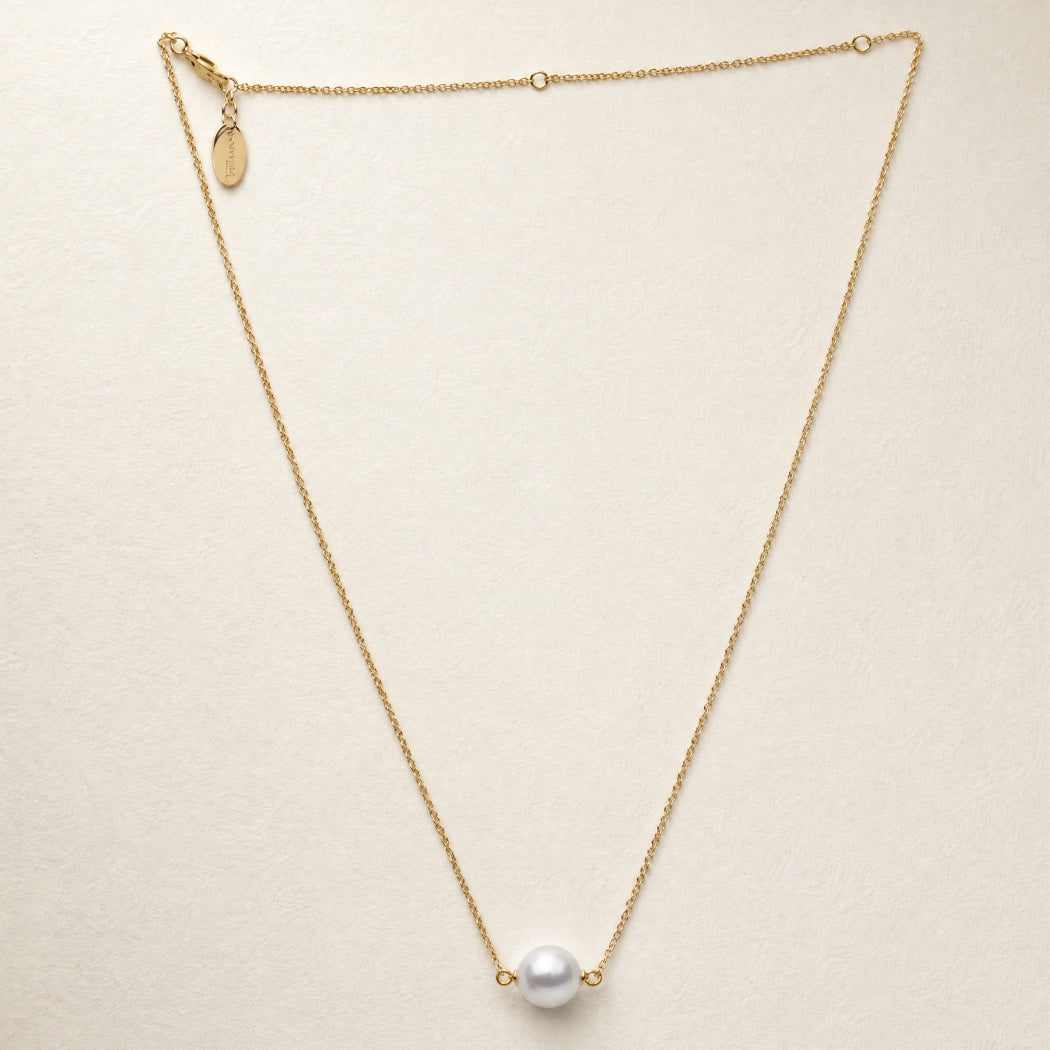 Olivia Necklace – South Sea pearl chain necklace, Autore Moda