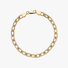 9k solid gold paperclip chain bracelet made for mixing and matching charms.