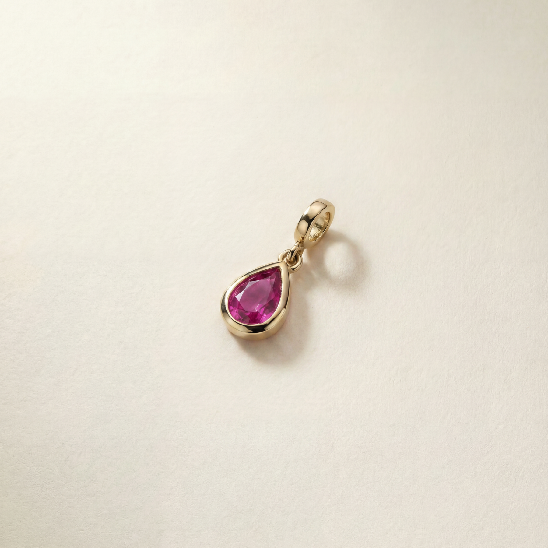 Natural Pink Sapphire Charm