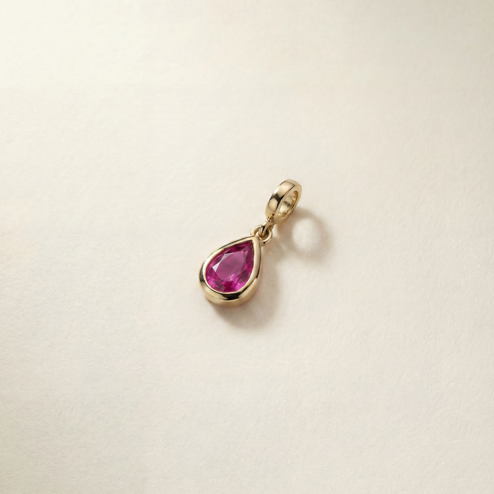 Natural Pink Sapphire Charm