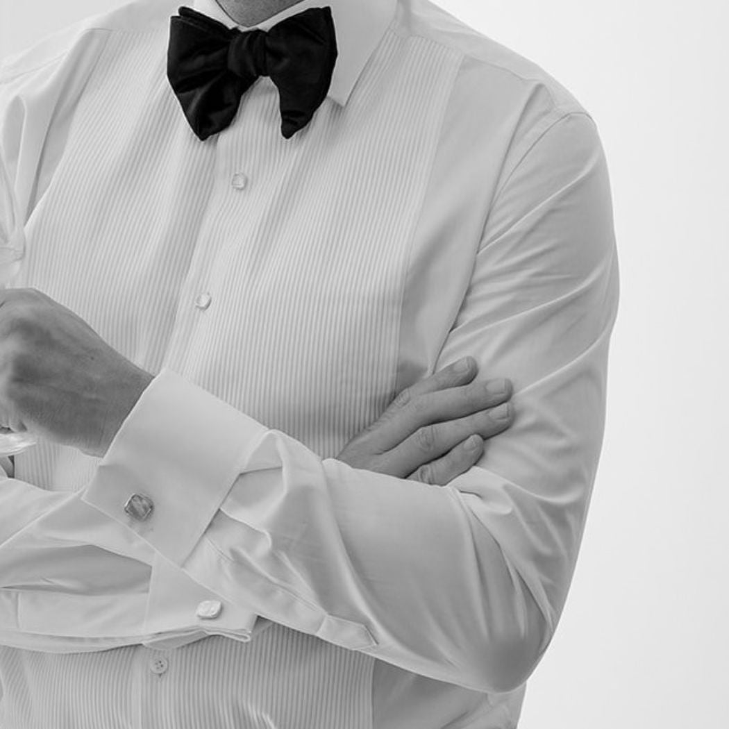 square cufflink and shirt stud set with mother of pearl inlay 
