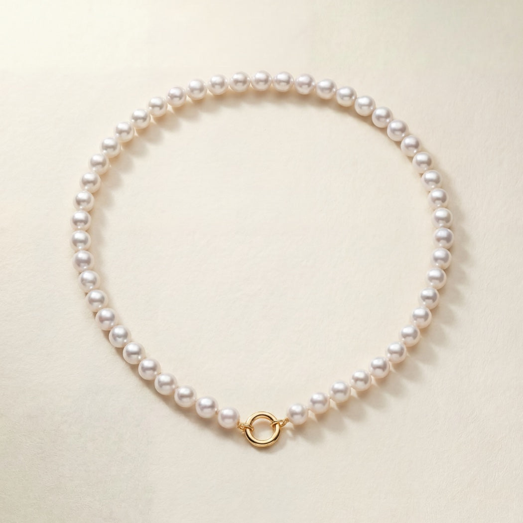 South Sea Round Pearl Strand – round South Sea pearl strand necklace, Autore Moda