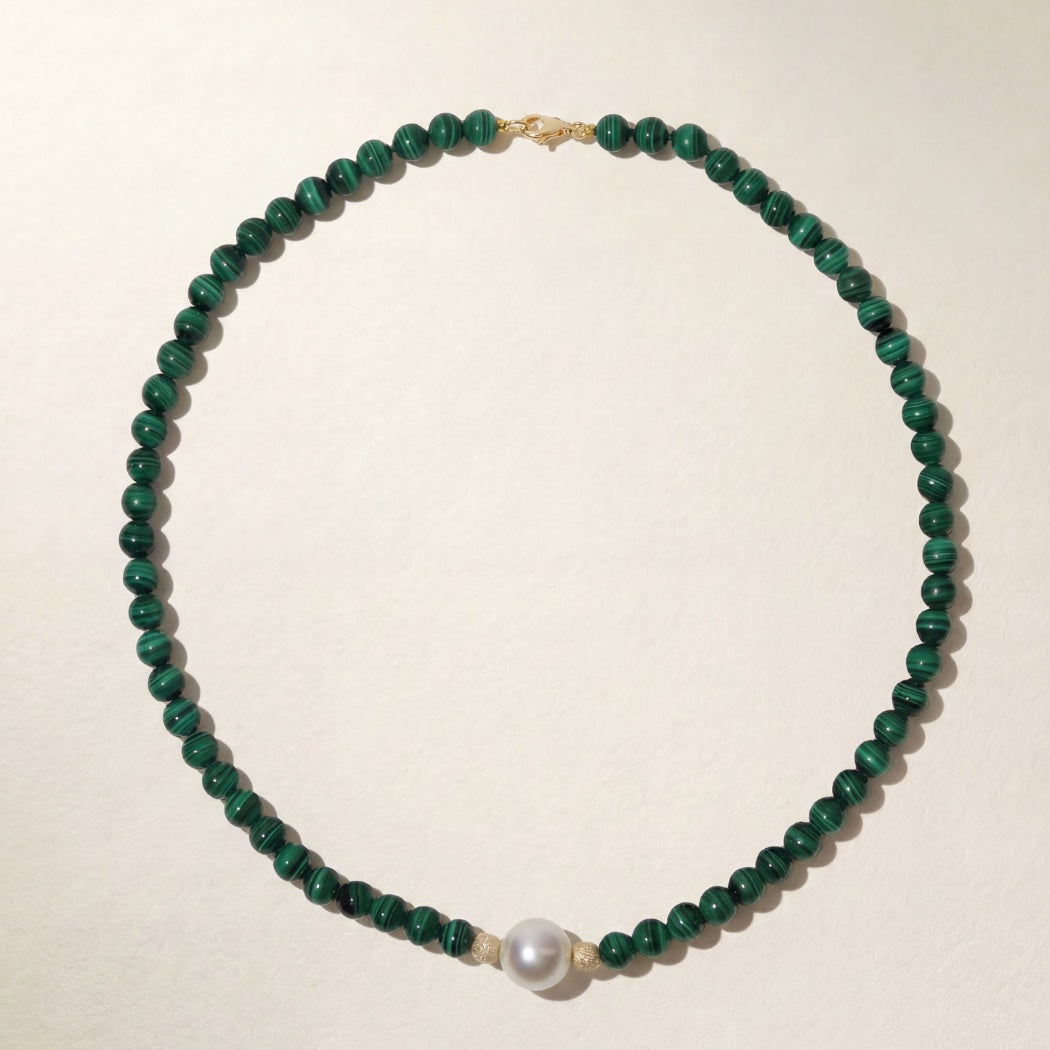 Statement Pearl Bead Necklace – South Sea pearl bead necklace, Autore Moda