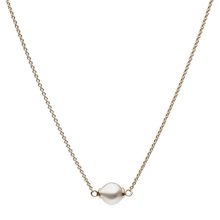 Yellow Gold - Pearl Necklace
