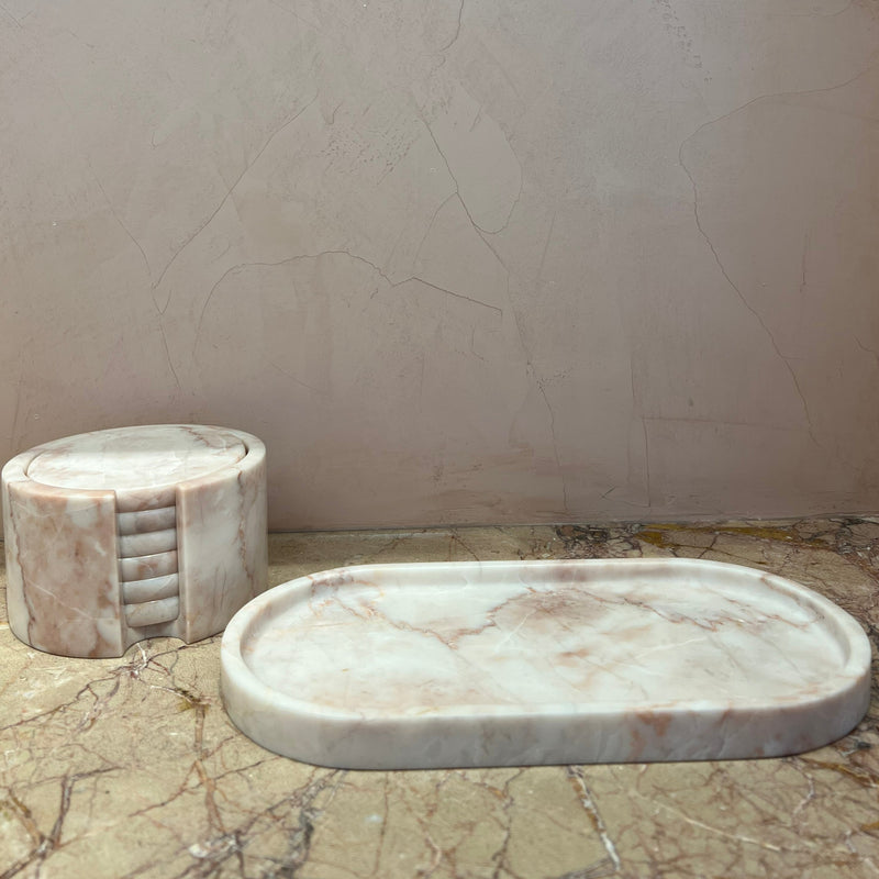 Pink Marble Tray
